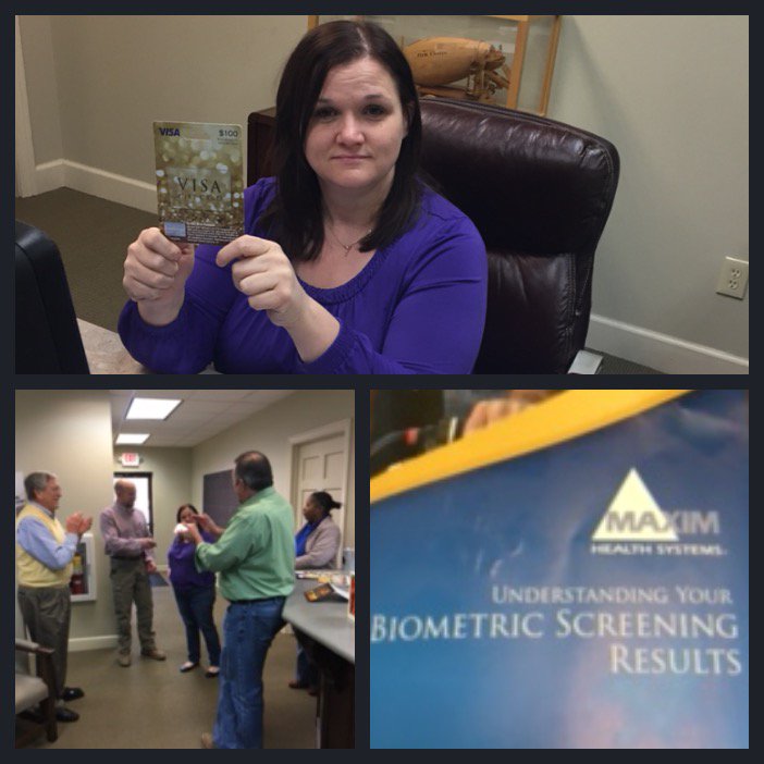 Excited about the great participation at this week's Columbus Health Fair! Congratulations to Jessica, our Visa card winner!  #healthfair