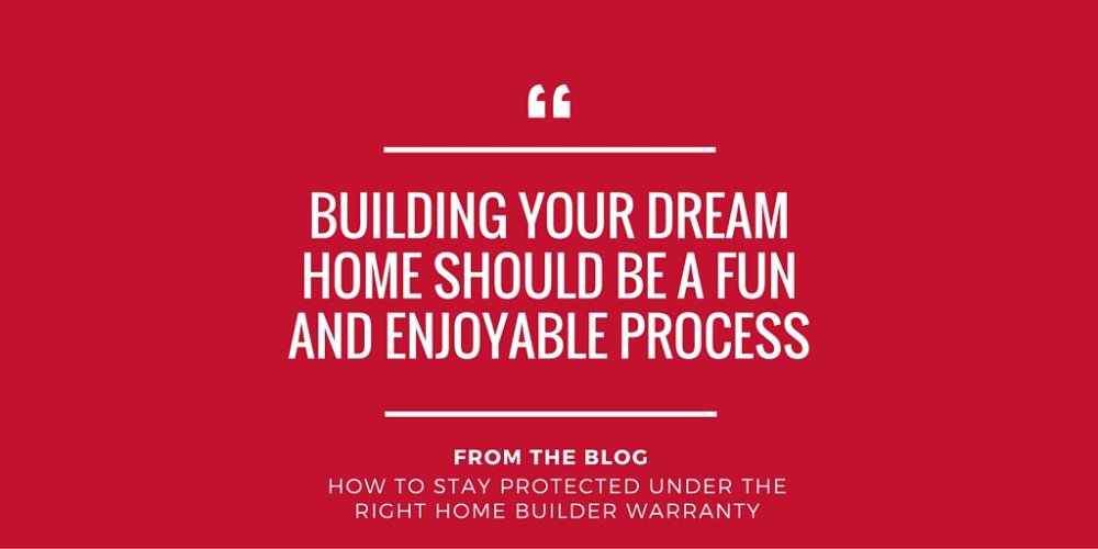 Building your dream home should be a fun and enjoyable process #builderwarranty #northernva bit.ly/21Mzp9m