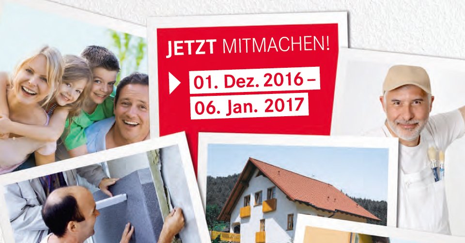 Brillux's tweet photo. @Daemmen_lohnt unterstützt die Verarbeiter von #WDVS. Mit etwas Glück wird Dein nächster Auftrag bezuschusst: https://t.co/12YDmzkdpo. #QDeV https://t.co/bWPUnbMAEO