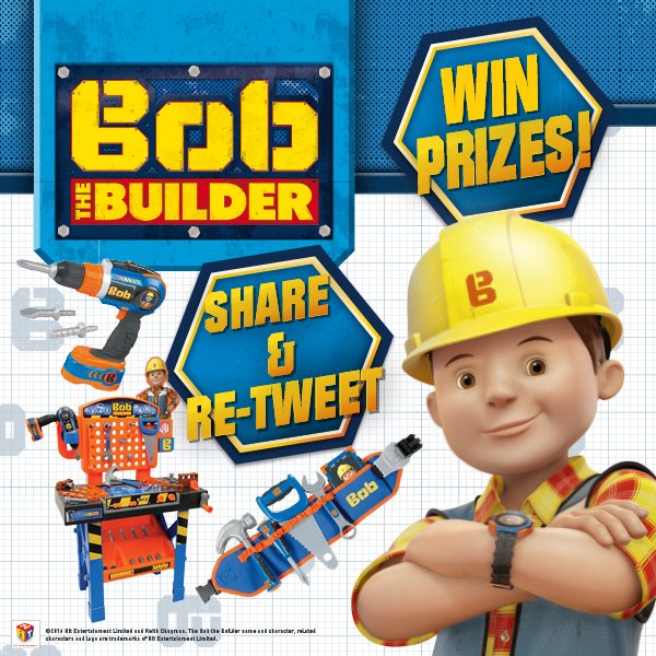 SmythsToysUK's tweet photo. For your chance to #Win a #BobTheBuilder bundle (drill, workbench &amp; belt) - Follow us &amp; retweet using #SmythsToys. Good luck! Closes 24 Nov https://t.co/iqreCFwSTf