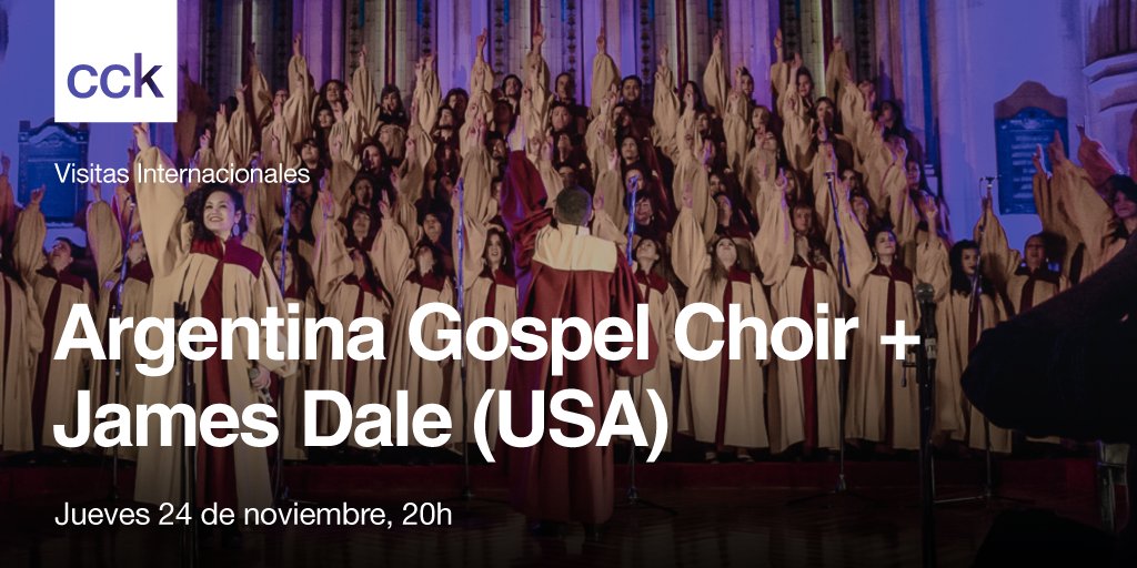 libertadpalacio's tweet photo. Ya podés reservar tu entrada para ver a @GospelenARG y #JamesDale. Reservá tu lugar en https://t.co/BNq3OUN2vV https://t.co/HfeAP9v7oA
