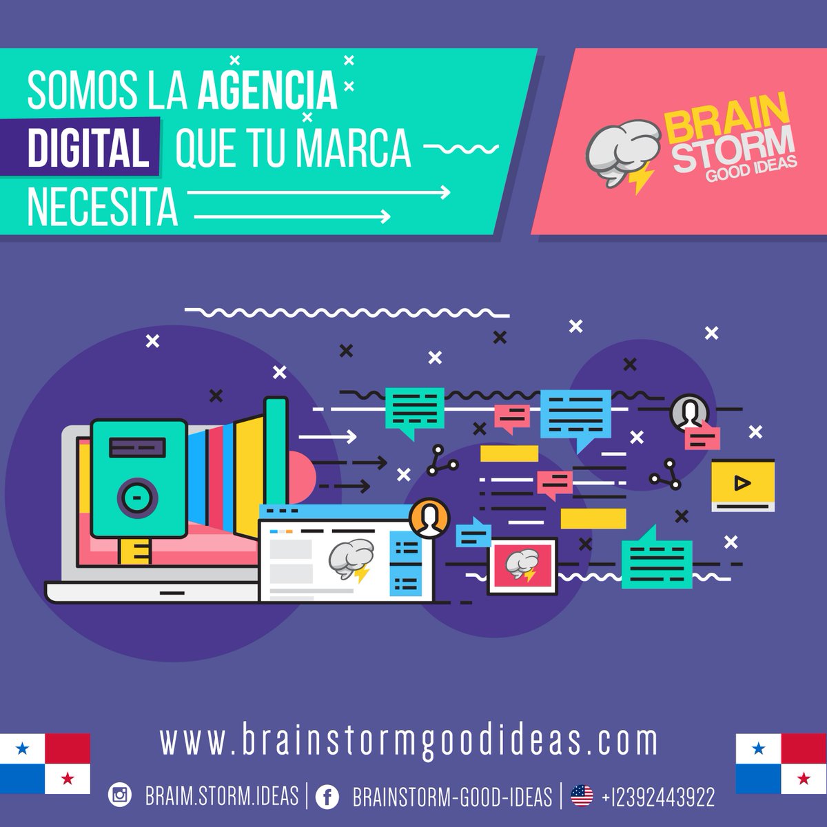 BrainStormGood's tweet image. Somos constructores de ideas creativas para tu marca, contáctanos y únete 63074451 / 232-0792 desde USA ＋12392443922 brainstormgoodideas.com