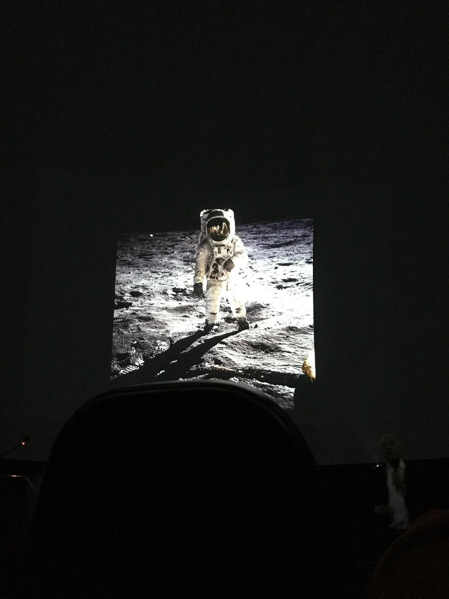 Astro_Mike's tweet photo. The first slide of my #FrontiersLecture @AMNH yesterday, because this is where #Spaceman began. Thanks to those who came & host @neiltyson! https://t.co/54tABueatp
