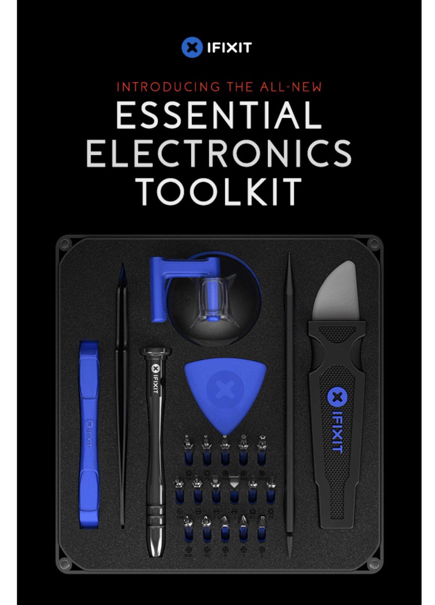 WebeeLLC's tweet photo. So how do I get my friends @iFixit to send me this new tool kit? This looks super cool guys.  Best tools for  #AppleHardware https://t.co/HISm7KbnCj