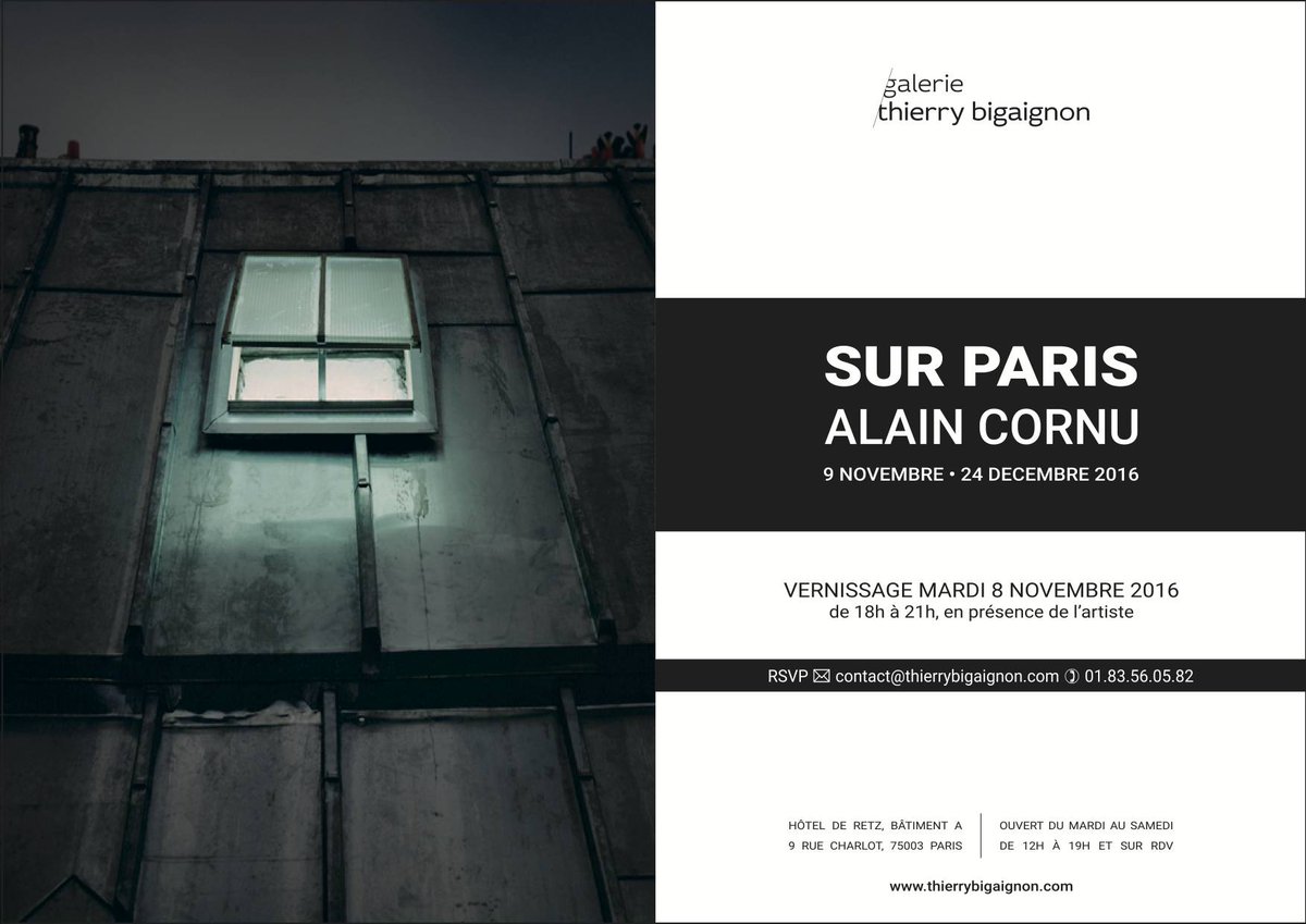 LaboDupon's tweet image. A voir jusqu'au 24 decembre à la Galerie #ThierryBigaignon l'exposition Sur Paris de @alaincornuphoto #madeindupon #expo #paris #surlestoits