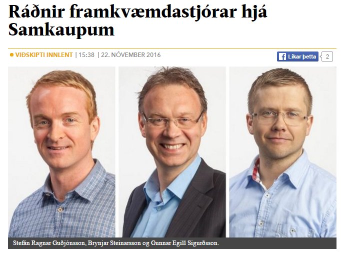 Ég hlakka til að sjá forsíðufréttina á morgun: Mistök hjá Samkaupum - sami maðurinn ráðinn þrisvar.