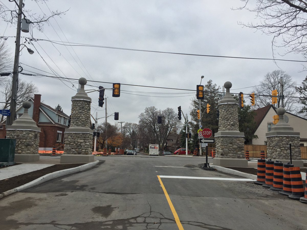 The new precast concrete pieces on the restored pillars are looking beautiful as part of the Main St. Renewal project in <a href="/ottawacity/">City of Ottawa</a>.