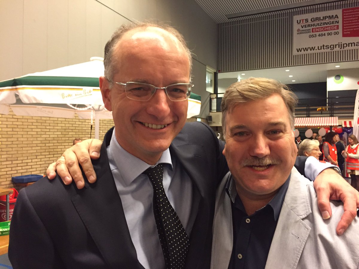 Met burgemeester @OnnovVeldhuizen in Enschede