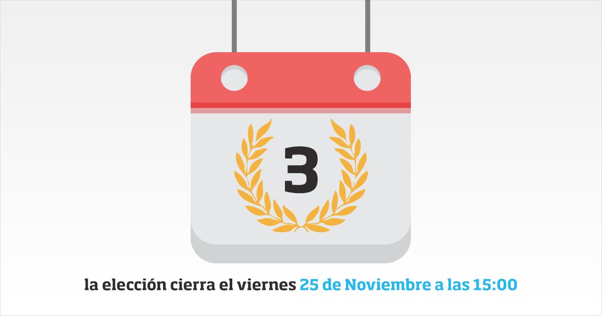wdanoES's tweet photo. Queda TRES días para votar! ¿Quiere que su sitio web favorito sea elegido Website del Año? Vote en https://t.co/Bx9bqYtXY5  #WDA2016 https://t.co/CkFkAVVoun