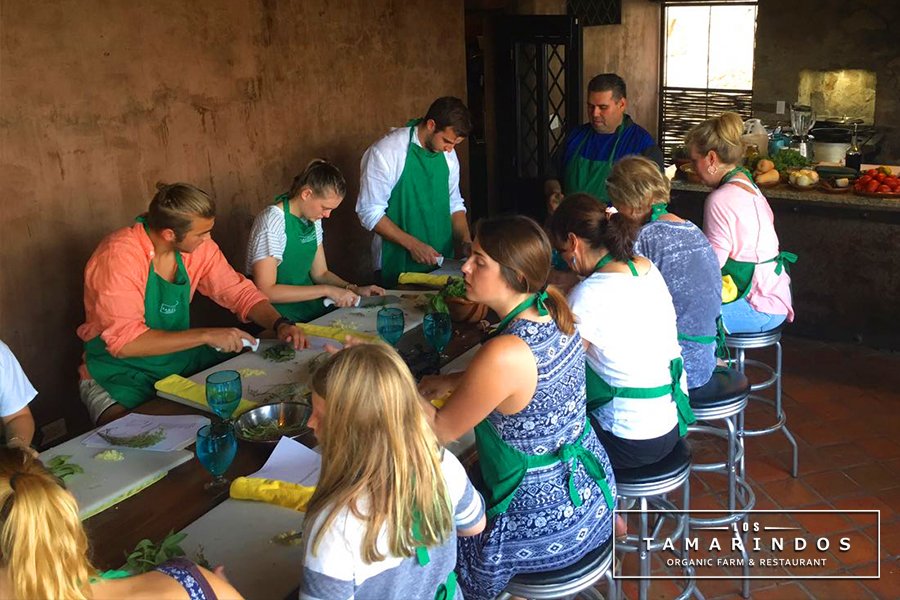 LosTamarindosMX's tweet photo. #ChefGabriel has a group of students eager to learn at @LosTamarindosMX #CookingClass, what #Organic #FarmToTable dish will they cook today? https://t.co/xglNjTjdKu