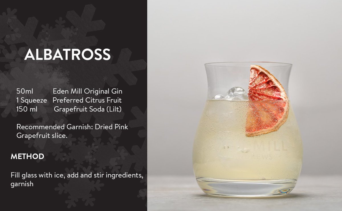 EdenMill's tweet photo. Our #12GinsofChristmas special serves/cocktails are back! Enjoy some new and creative ways to drink your gin this Christmas #OriginalGin https://t.co/55JbJknw7Z