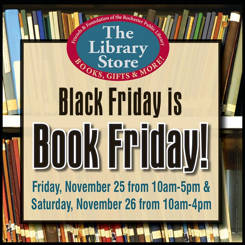 RocCityFFRPL's tweet photo. Instead of throwing elbows with the Black Friday crowds, check out the Central Library's book sale this weekend! https://t.co/v6veVWIjRh https://t.co/YCvvV53RAq