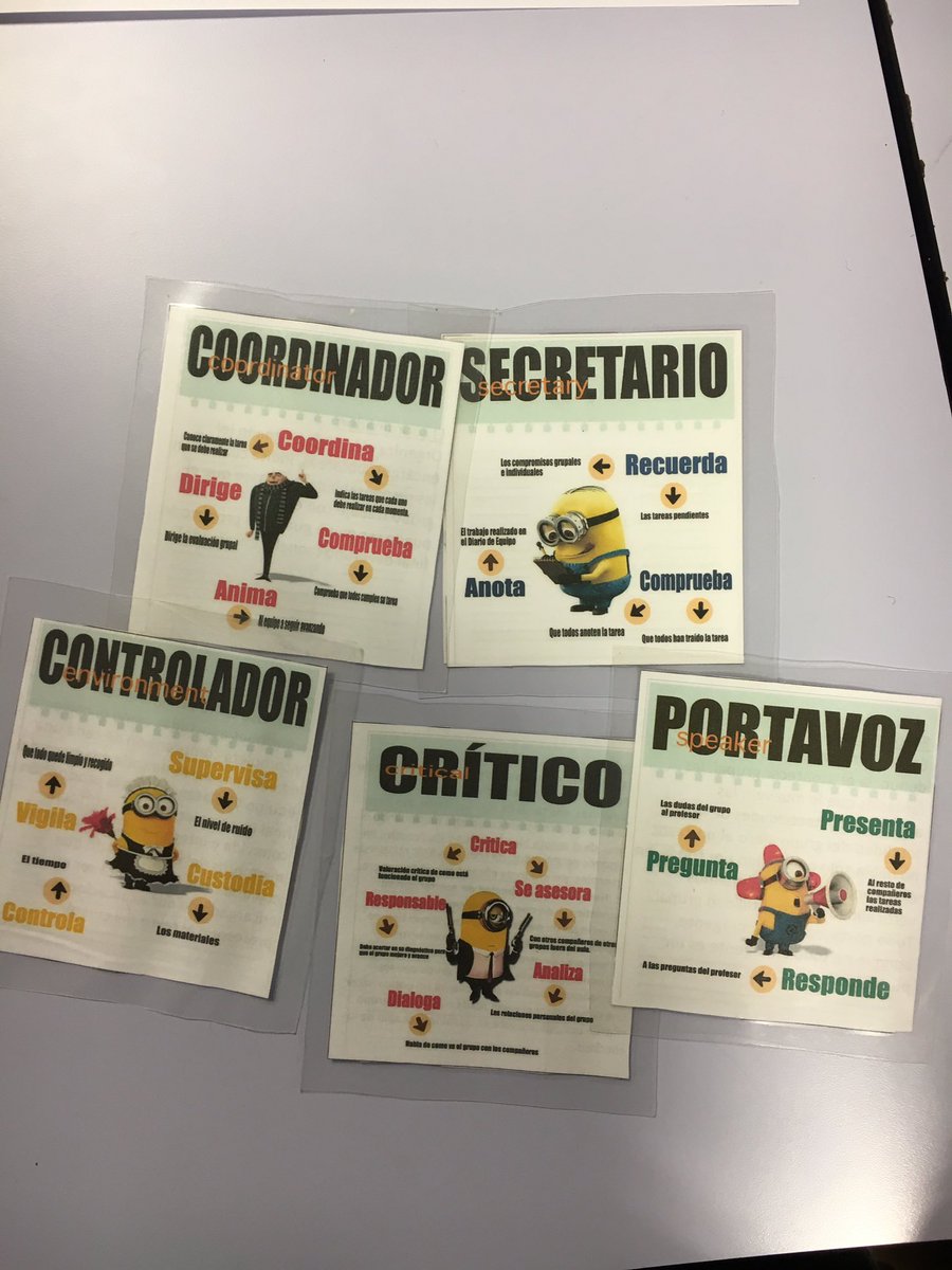 covagn93's tweet photo. Roles trabajo cooperativo: coordinador, portavoz, secretario, criticó y controlador #cooperativoAlborada https://t.co/YDNOQGnQhK