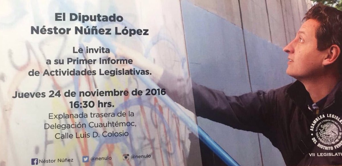 Nuestro diputado <a href="/nenulo/">Néstor Núñez</a> tendrá su Primer Informe de Actividades Legislativas. #Germinal estará presente!