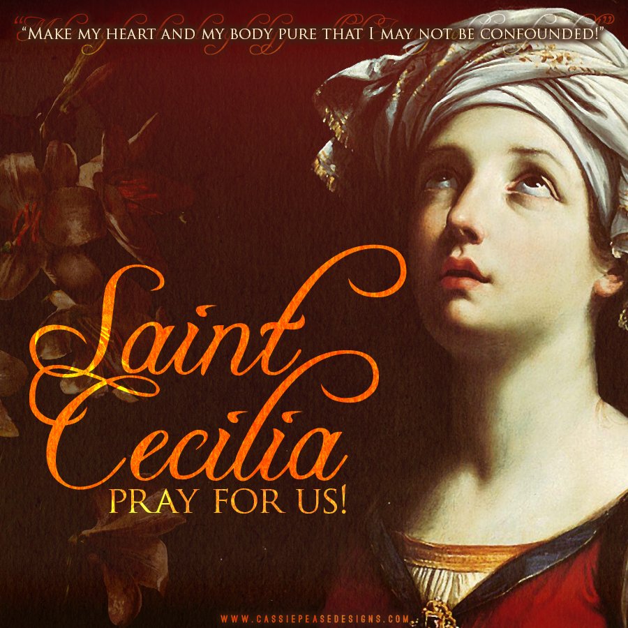 Cassie Pease Designs on Twitter "Happy feast day of St. Cecilia