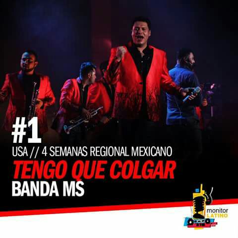 DeHocito's tweet photo. "Tengo Que Colgar" se posiciona en#1enUSA por 4 semanas consecutivas gracias a ustedes que la piden 👏🏻👏🏻 https://t.co/1XeVTXM9yu