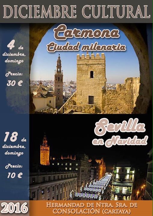Visitas a CARMONA y SEVILLA #diciembrecultural #consolacion  #cartaya <a href="/turismocarmona/">Turismo Carmona</a> <a href="/CulturaSevillaC/">Cultura Sevilla Ciud</a>
