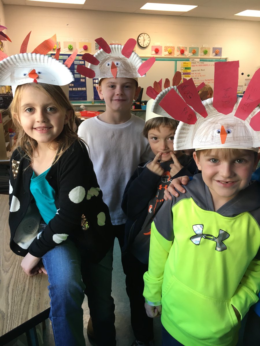 We've got some thankful turkeys in 1st grade! 😊 #AACPSAwesome