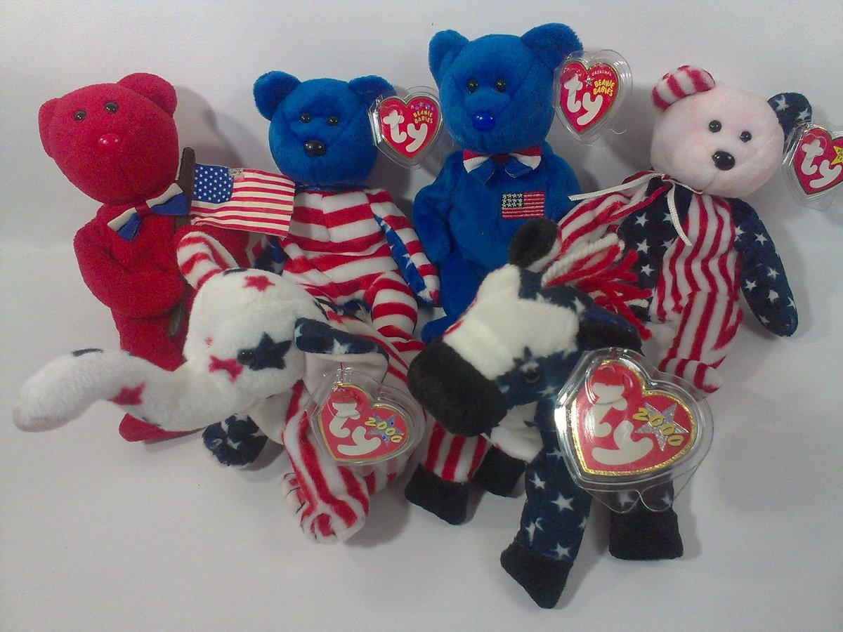 STEEL5757's tweet photo. Ty #PATRIOTIC #BeanieBabies Teddy Bears https://t.co/IBn7N1oZHA?   #teddybears #tybears #plushtoys https://t.co/mLMBMPAXaa
