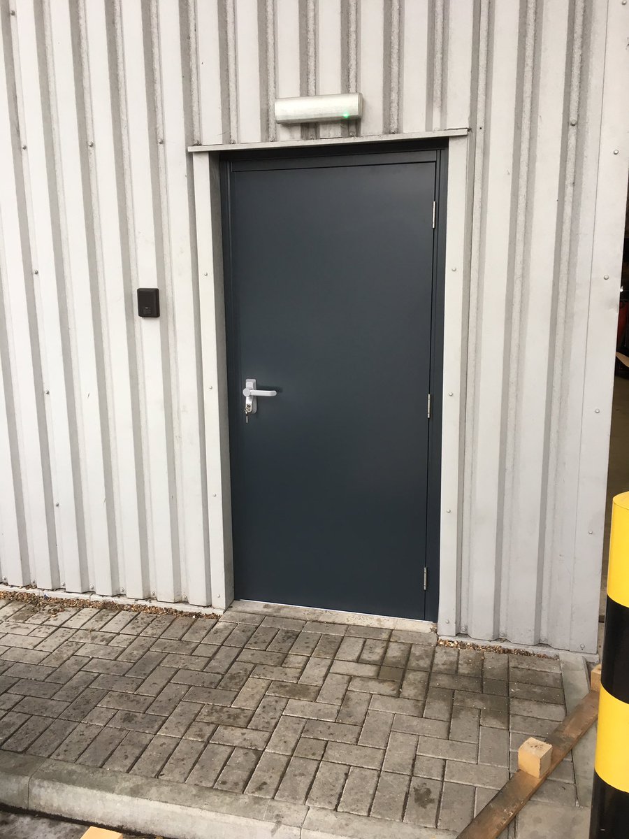wdc_south's tweet image. New #securityshutter and @StrongdorL fire exit door installed today @Clinicare_UK #chatham
