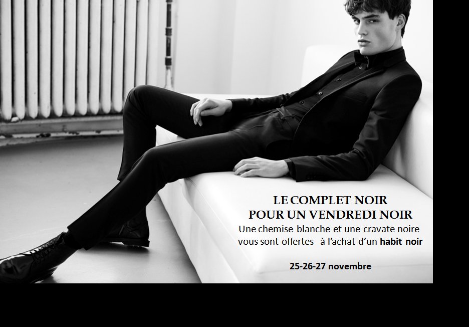 Le COMPLET NOIR pour VENDREDI NOIR #BlackFriday #417StPierre #PhilippeDubuc