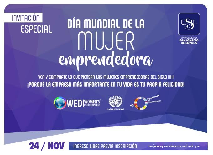 CEUSIL_'s tweet photo. DÍA MUNDIAL DE LA MUJER EMPRENDEDORA 
¡INGRESO LIBRE! Jueves 24 / Nov 
Inscripciones aquí https://t.co/kaJu0eZgqU  
#mujeres #emprendedoras https://t.co/Xtm5lX5YWz