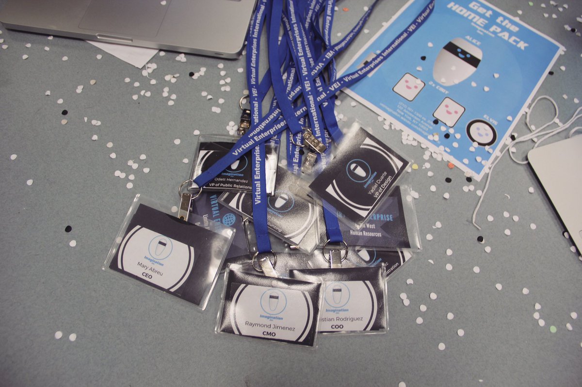 veimagination's tweet image. Name Tags are essential here at Imagination Inc. It displays our position and in the company and it's part of our daily uniform. 💫