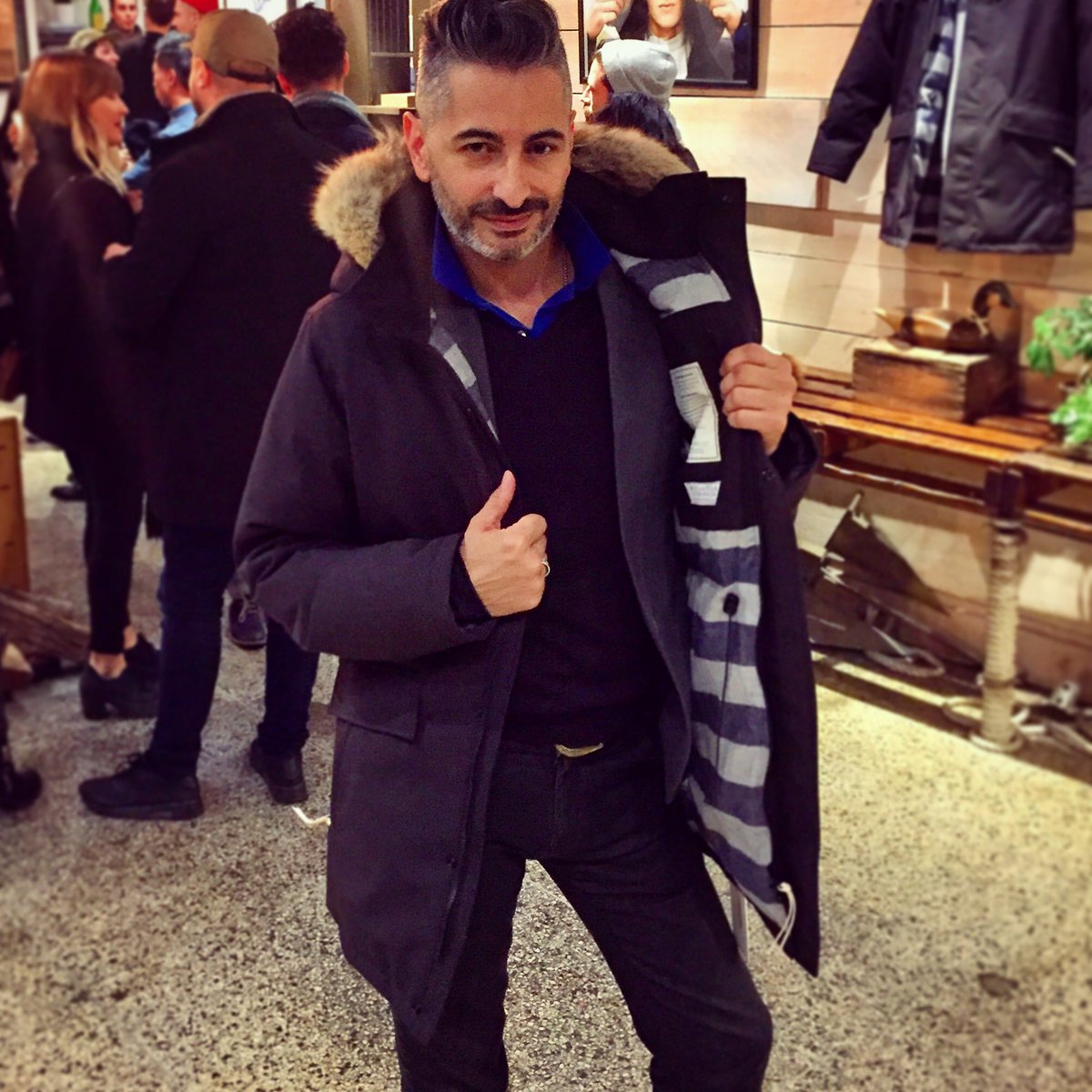 Sporting the cool <a href="/MercantileMTL/">ClarkStMercantile</a> + #quartzco collab parka. My pick for the season's essential outerwear. #aboutmtl