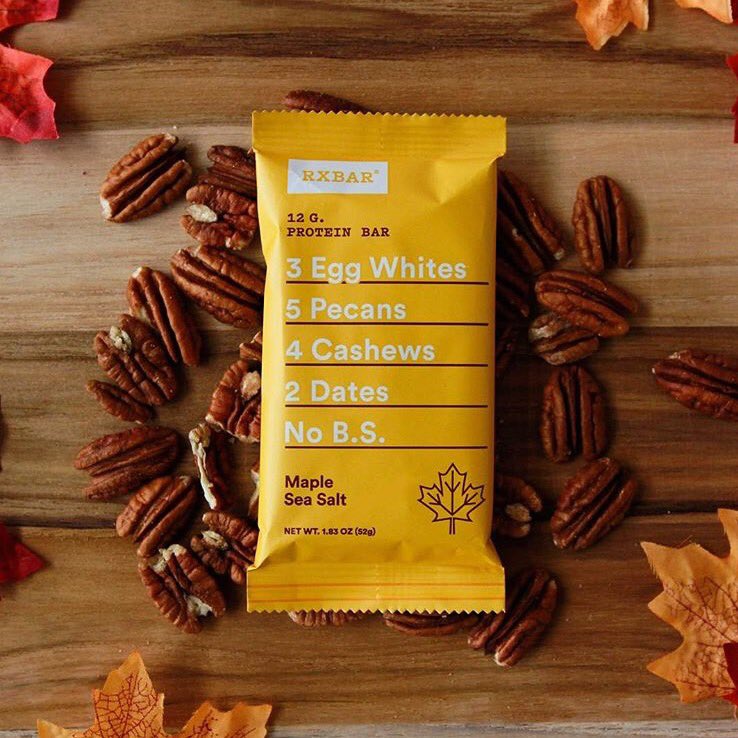 SUCCARRA's tweet photo. We are enjoying a little #Thanksgiving pre-game with; Rich maple, sweet pecans and sea salt. Thank you @RXBAR - Maple Sea Salt. #Succarra https://t.co/sSPg2UPeOt