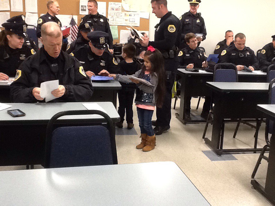 The kids delivered cards made by the Whittier Student Body.