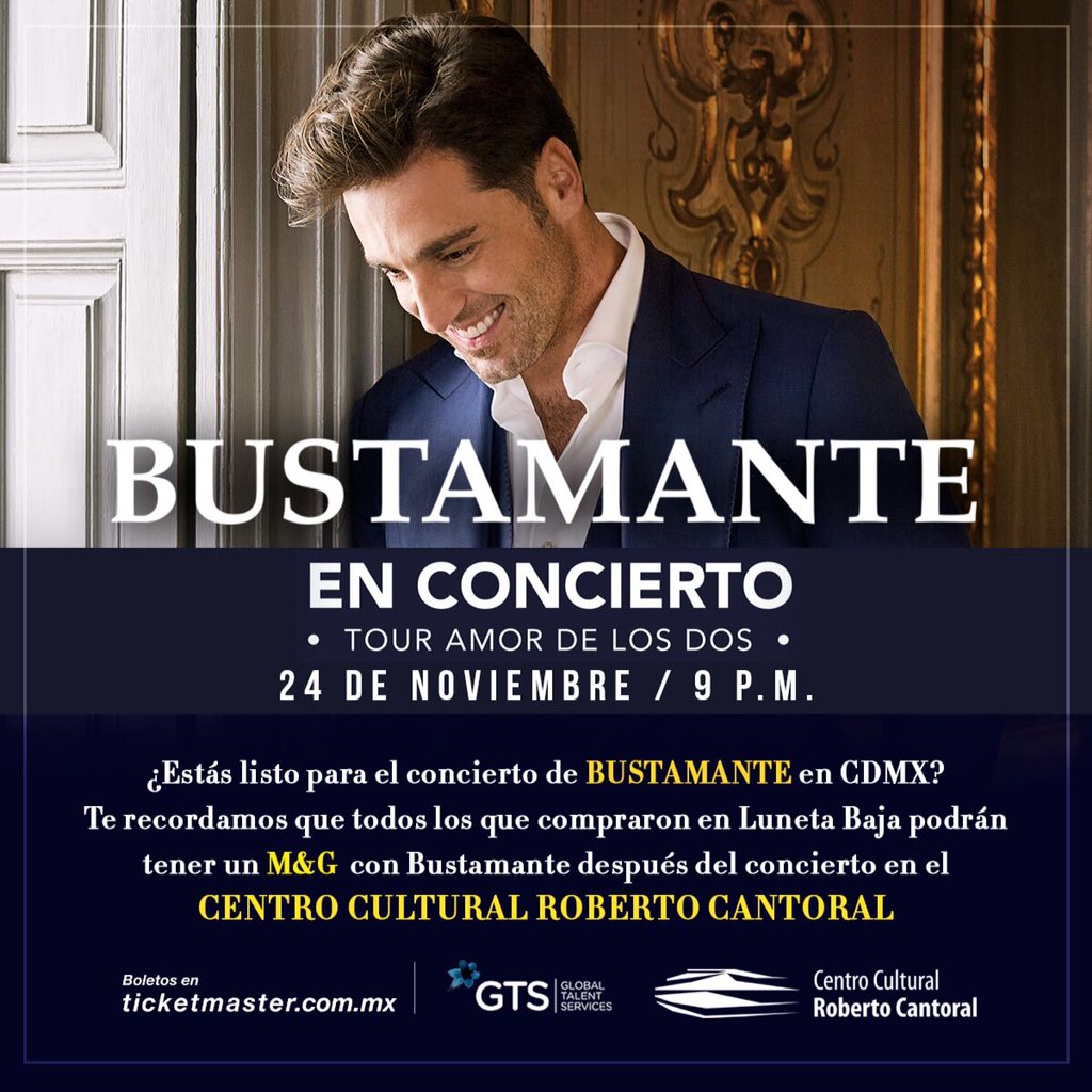 Ya a 2 dias para disfrutar el conci de <a href="/David_Busta/">Bustamante</a> en Mexico,tendra M&amp;G 🎤🎤