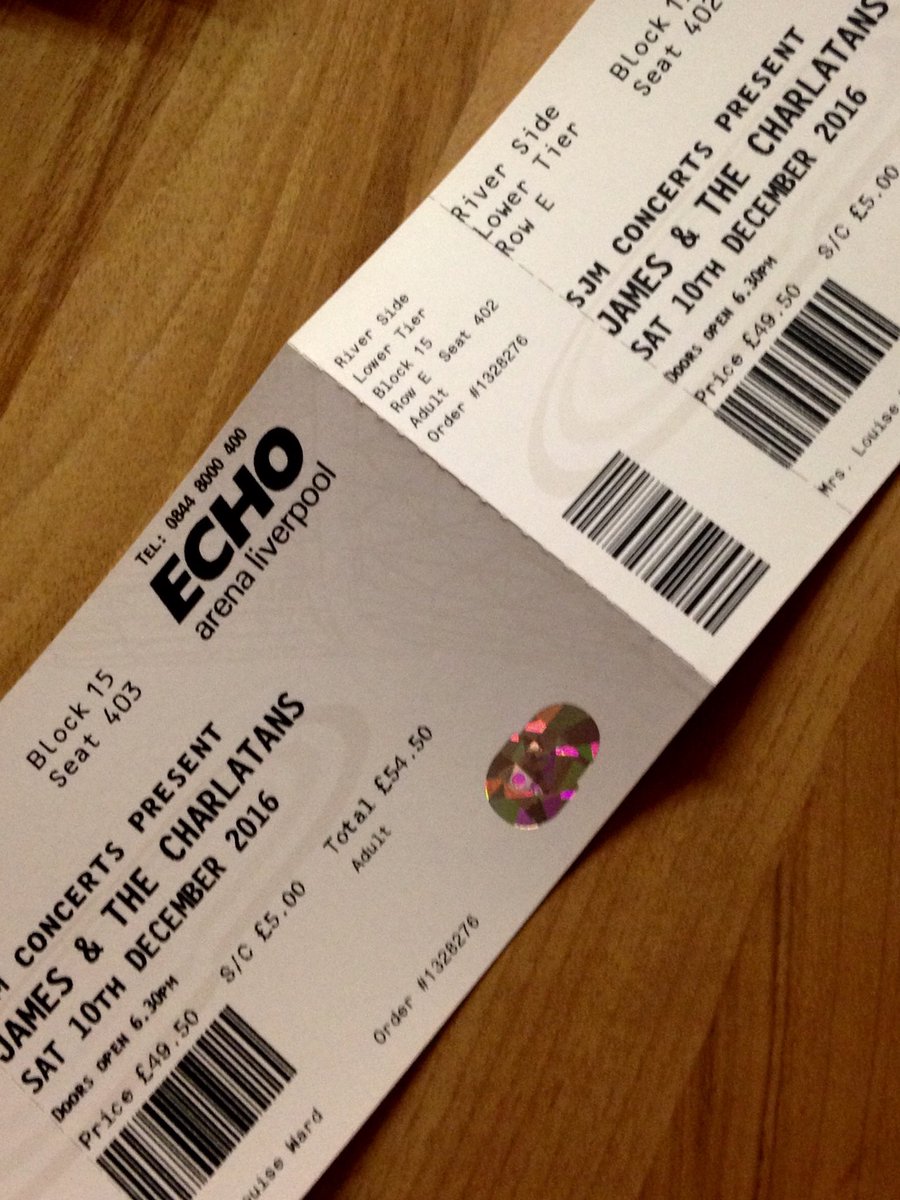 cal__90's tweet photo. Selling 2 tickets to James + Charlatans Liverpool echo arena Dec 10th. £80 for the pair! 

#james #charlatans #liverpool https://t.co/XAYqtTQu1i