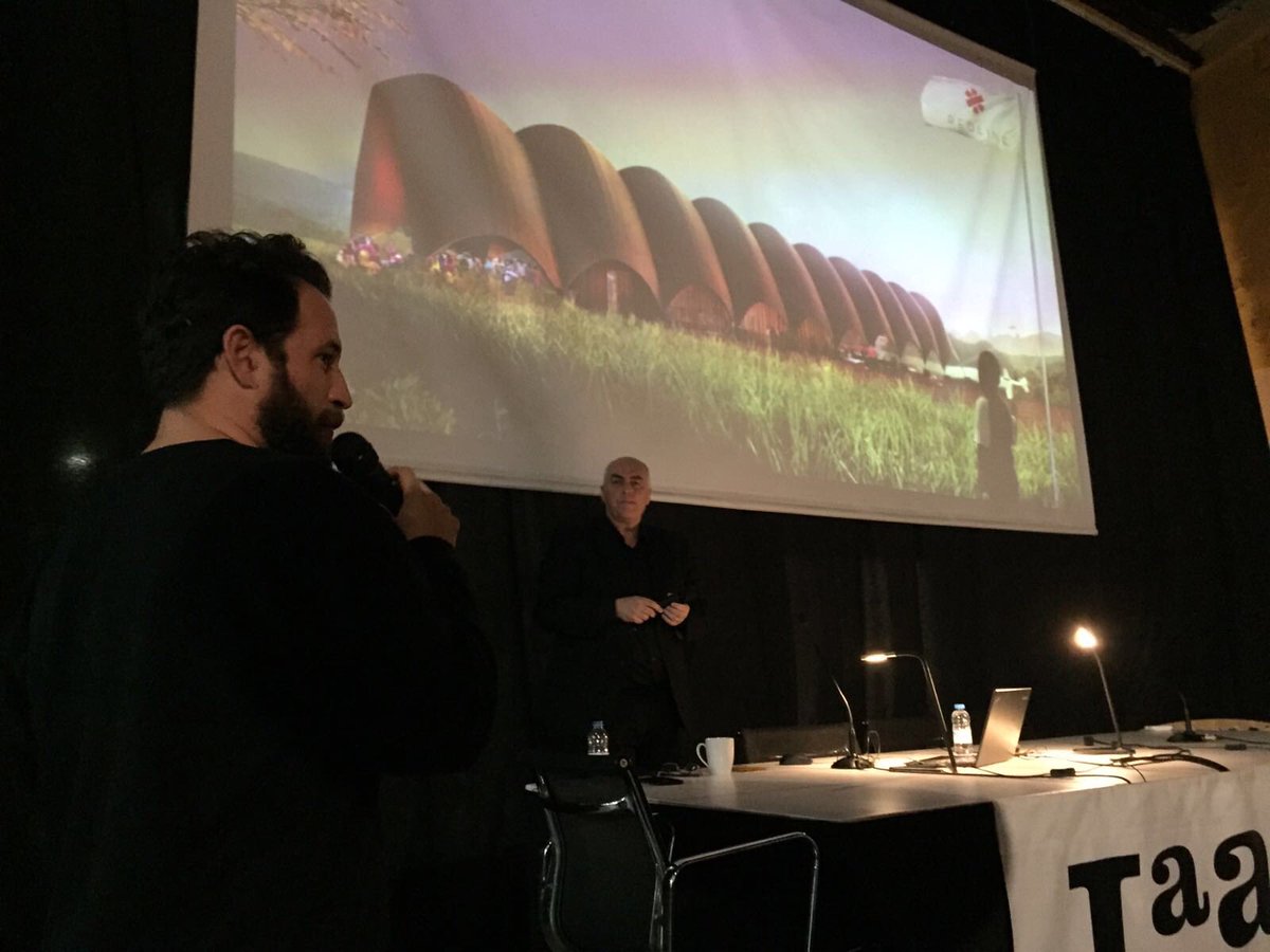 silvia__brandi's tweet photo. "As hotels with #Airbnb and taxis with #Uber, the #architecture studios have to continually reinvent themselves" #AndyBow at @IAAC https://t.co/dNJdOosRdS