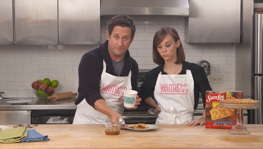 The <a href="/WaitressMusical/">Waitress Musical</a> cast is back w/ three easy ideas for dressing up Sara Lee Dutch Apple Pie: facebook.com/SaraLeeDessert…