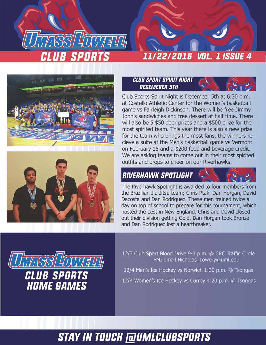 UML Club Sports tweet media
