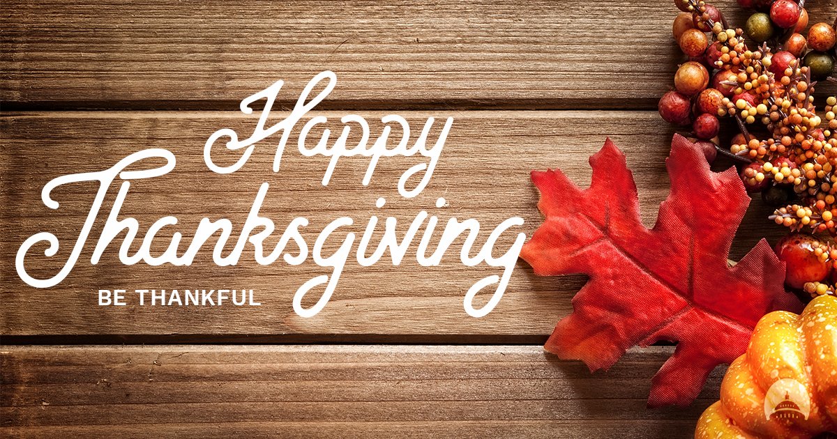 This #Thanksgiving, we are reminded of how much we have to be thankful for.  Thank you for the opportunity to serve.