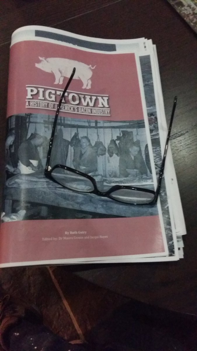 LimkArchives's tweet image. Editing of Pigtown : A History of Limerick's Bacon Industry in full swing.