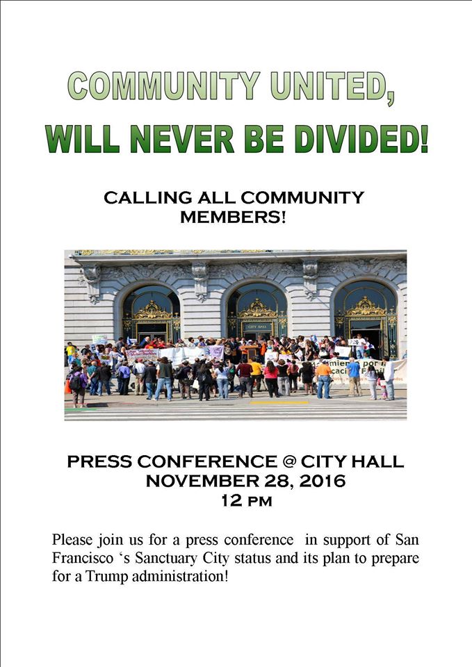 Sanctuary City - SF Press Conference @ SF City Hall Steps | San Francisco | California | United States