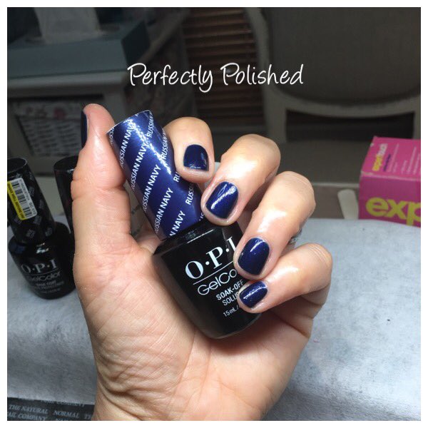 polished_byeve's tweet photo. Russian navy is back! #gelcolor #opi #gel #nails #manicure #russiannavy @OPINAILSUK 💕 https://t.co/yTPyYmVV3C