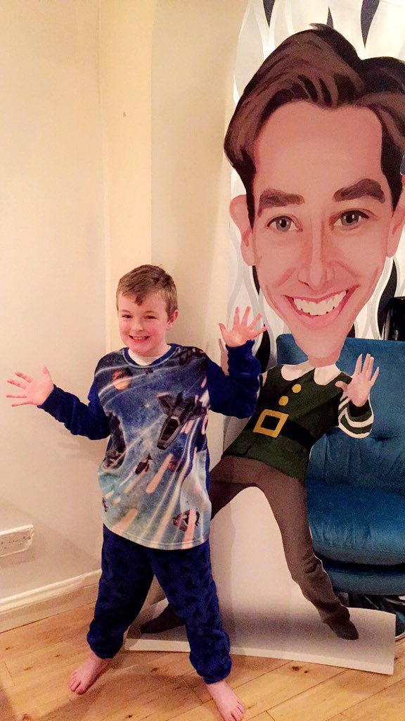 AudgeFitzHagan's tweet photo. My nephew, Daniel, reckons life size #RyanElf is the business 👍🏻 @RyanTubridyShow @RTEOne @RTELateLateShow #LateLateToyShow #ToyShowSnap https://t.co/WQaohgXXu8