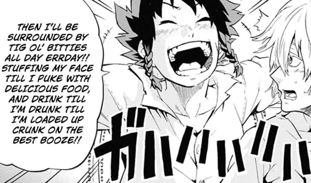 TensaZangetsu59's tweet photo. An MC who's clearly got his priorities straight #DemonsPlan https://t.co/N8yVgfLsUN