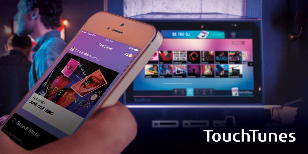 TouchTunes's tweet photo. #NationalJukeboxDay is TOMORROW! Find a @TouchTunes bar to celebrate: https://t.co/FJLvRHRara 🎉 #JukeboxHero https://t.co/H0mcnUqmyU