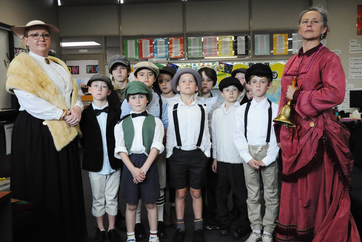 PenGrammar's tweet photo. Thank you Mrs Sargood @NTAV for giving our Year 2 students a real taste of history. #tpsedu https://t.co/vfjYwvbFU4