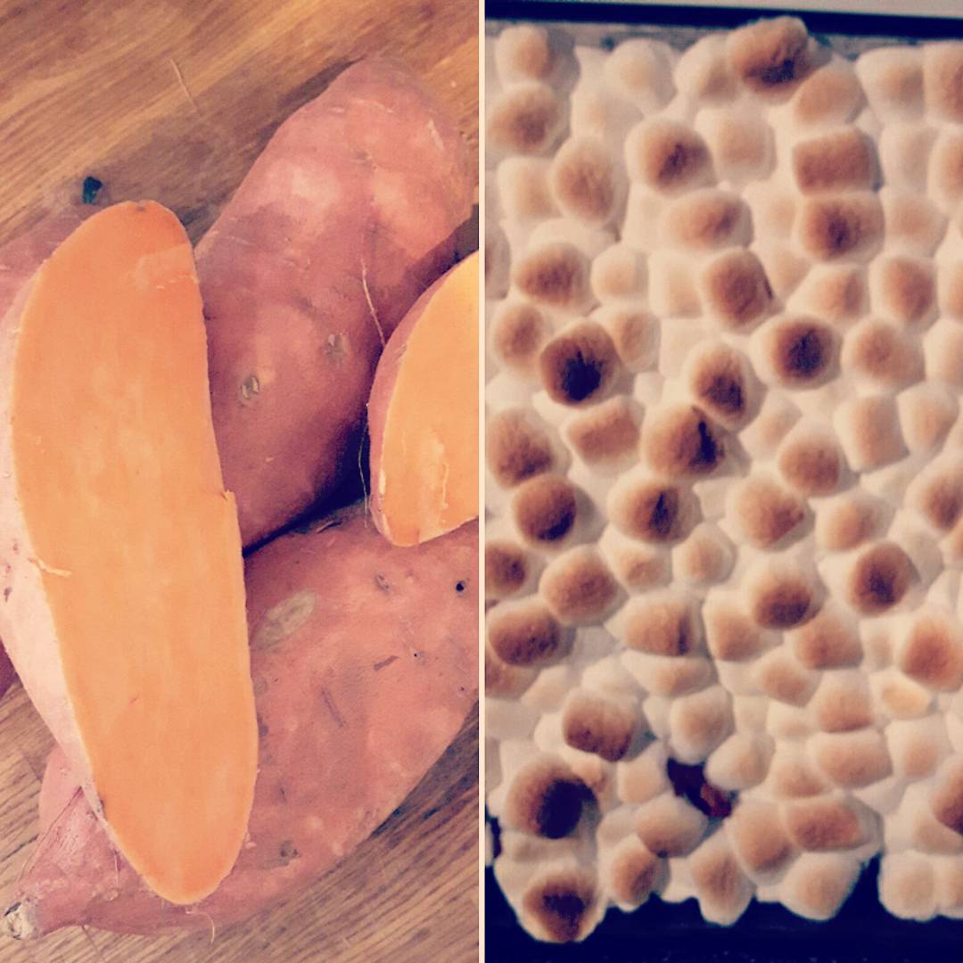 bluewatercream's tweet photo. #MapleCinnamon #SweetPotato #coconuticecream with #roastedmarshmallows & #pralinepecans. this weekend @GuelphMarket https://t.co/CAXJUYNAXy