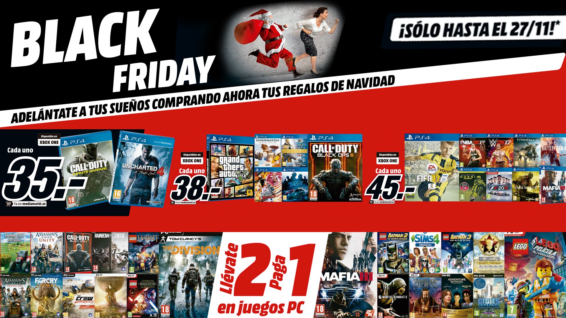 partner revolutie religie MediaMarkt España on Twitter: "¡Ya están aquí! por petición popular  ¡ALGUNAS OFERTAS DE GAMING DE NUESTRO FOLLETO DE BLACK FRIDAY! 😃  https://t.co/qAHshPn24q" / Twitter