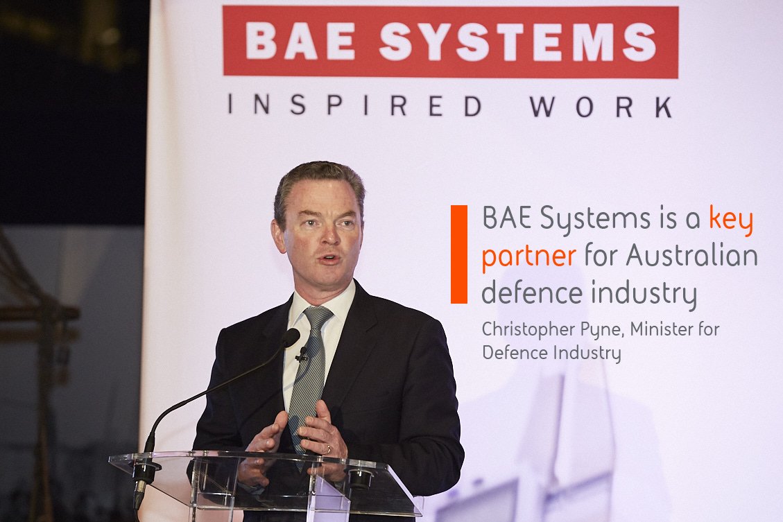 BAESystemsAus's tweet photo. Our first speaker at #AusCapability, @cpyne spoke about BAE Systems' key role in #AusDefenceIndustry. https://t.co/zhVf2s2ZmK
