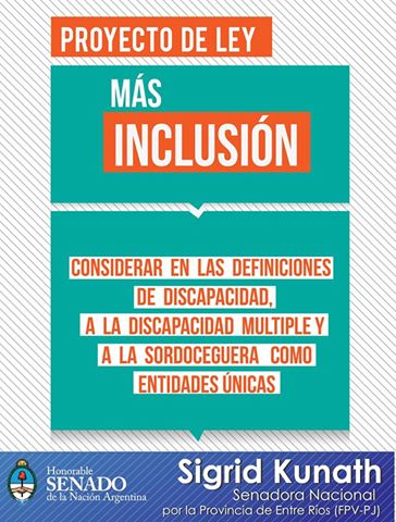 SigridKunath's tweet photo. Tiene dictamen el proy d ley que considera en las definiciones de discapacidad a la #Multidiscapacidad y #Sordoceguera como entidades únicas https://t.co/bX0ACtyEky
