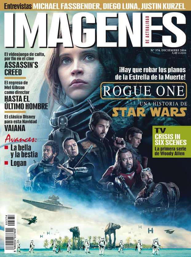 gencinexin's tweet photo. Portadón de @ImagActualidad para Diciembre. Llega lo nuevo de Star Wars. https://t.co/HrLBOj6fDP