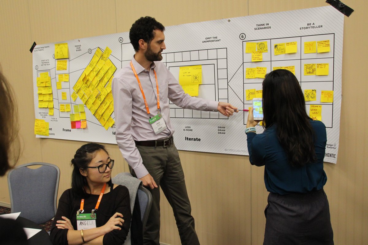 AutodeskEDU's tweet photo. #DesignSwarm: 50 participants spent 4 hrs working on solutions to address “Rainwater Harvesting and Purification for Domestic Use” at #NI16! https://t.co/WROQEKR2OJ