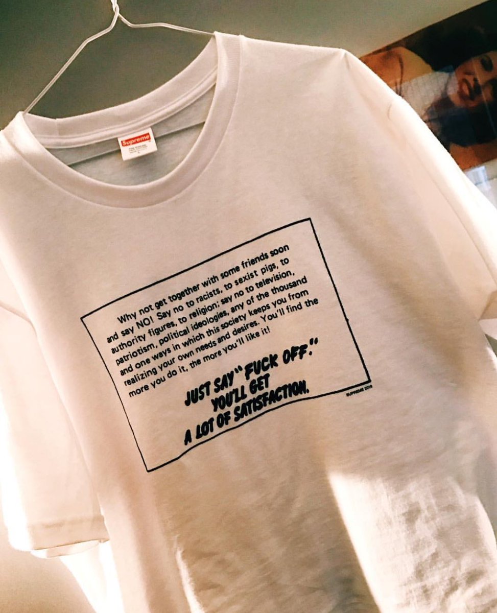 supreme say no tee